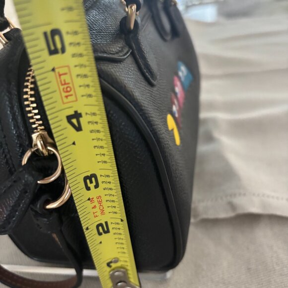 Coach PacMan Bennet Satchel - Micro, Black Leather - Picture 10 of 10